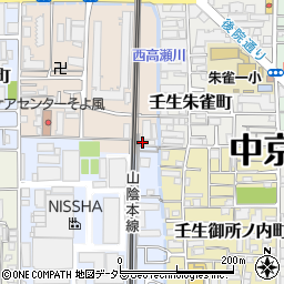 京都府京都市中京区壬生花井町1周辺の地図