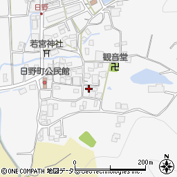 兵庫県西脇市日野町281周辺の地図