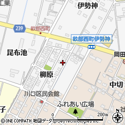 愛知県豊田市畝部西町柳原1-92周辺の地図