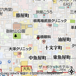 リパーク蛸薬師通堺町西駐車場周辺の地図
