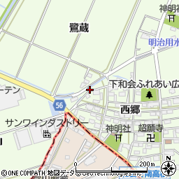 愛知県豊田市和会町野地周辺の地図