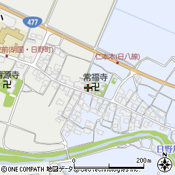 滋賀県蒲生郡日野町仁本木577周辺の地図