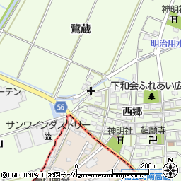 愛知県豊田市和会町（野地）周辺の地図