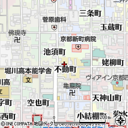 タイムズ蛸薬師新町第４駐車場周辺の地図