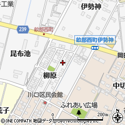 愛知県豊田市畝部西町柳原1-80周辺の地図