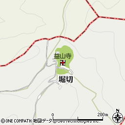 益山寺周辺の地図
