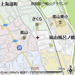 京都府京都市西京区嵐山風呂ノ橋町周辺の地図