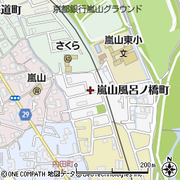 京都府京都市西京区嵐山風呂ノ橋町4周辺の地図