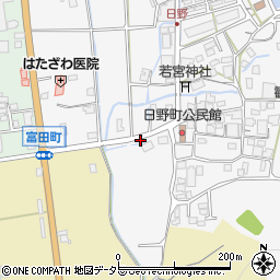 日野南簡易郵便局周辺の地図