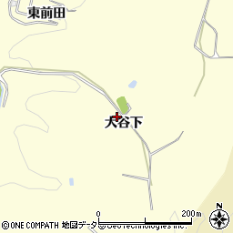 愛知県岡崎市恵田町大谷下周辺の地図