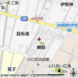 愛知県豊田市畝部西町柳原1-24周辺の地図