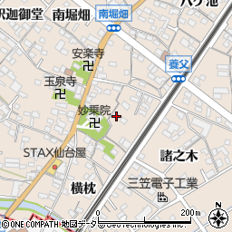 愛知県東海市養父町里中周辺の地図