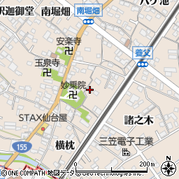 愛知県東海市養父町（里中）周辺の地図