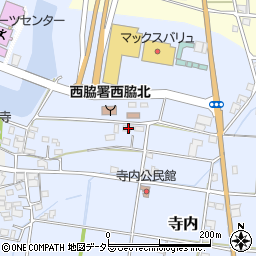 兵庫県西脇市寺内402周辺の地図