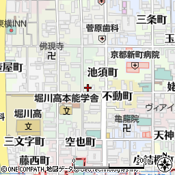 京都府京都市中京区元本能寺南町周辺の地図