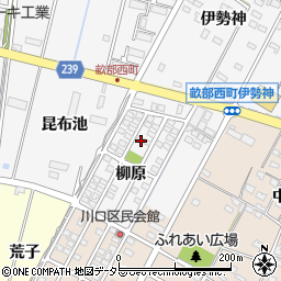愛知県豊田市畝部西町柳原1-37周辺の地図