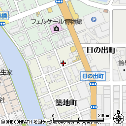 静岡県静岡市清水区築地町10-15周辺の地図