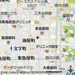 デルベ　京都本店周辺の地図