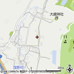 兵庫県神崎郡市川町浅野周辺の地図