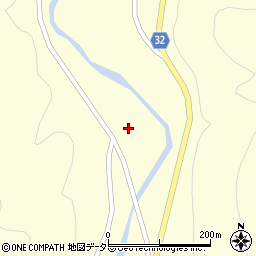 愛知県新城市副川平谷瀬周辺の地図