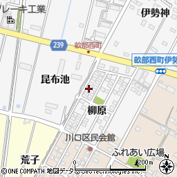 愛知県豊田市畝部西町柳原1-12周辺の地図