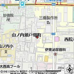 京都府京都市右京区山ノ内赤山町27-9周辺の地図