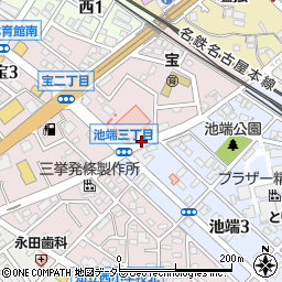 秋田病院周辺の地図