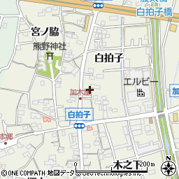 愛知県東海市加木屋町白拍子109周辺の地図