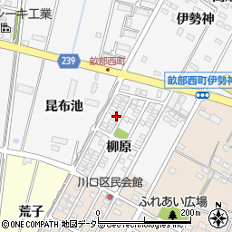 愛知県豊田市畝部西町柳原1-25周辺の地図