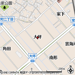 愛知県東海市高横須賀町大坪周辺の地図