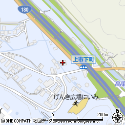 岡山県新見市上市75周辺の地図