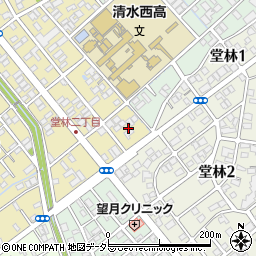 静岡県静岡市清水区西高町14周辺の地図
