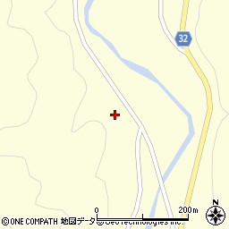 愛知県新城市副川平谷周辺の地図