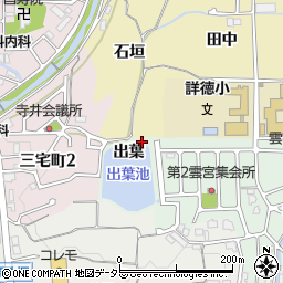 京都府亀岡市篠町広田出葉周辺の地図