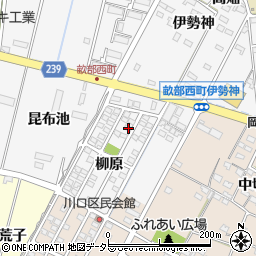 愛知県豊田市畝部西町柳原1-67周辺の地図