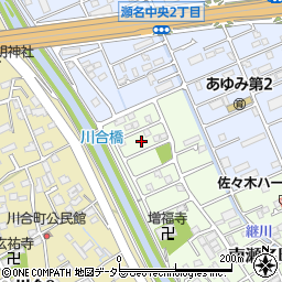 静岡県静岡市葵区南瀬名町11周辺の地図
