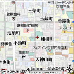 京都新町蛸薬師郵便局周辺の地図