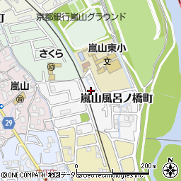 京都府京都市西京区嵐山風呂ノ橋町7周辺の地図