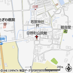 日野町公民館周辺の地図