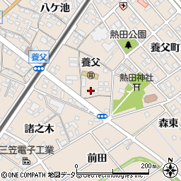 愛知県東海市養父町大木之本周辺の地図