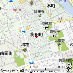 静岡県静岡市清水区梅田町5-16周辺の地図