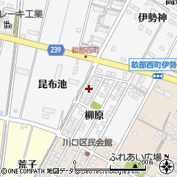 愛知県豊田市畝部西町柳原1-13周辺の地図