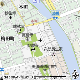 静岡県静岡市清水区清水町周辺の地図