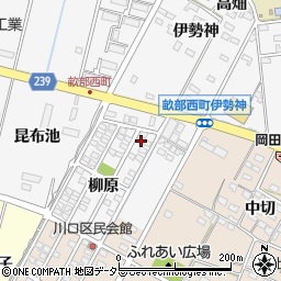 愛知県豊田市畝部西町柳原1-41周辺の地図