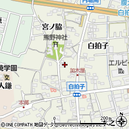 愛知県東海市加木屋町白拍子6周辺の地図