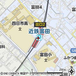 近鉄富田駅 三重県四日市市 駅 路線図から地図を検索 マピオン