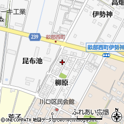 愛知県豊田市畝部西町柳原1-26周辺の地図
