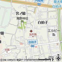 愛知県東海市加木屋町白拍子107周辺の地図