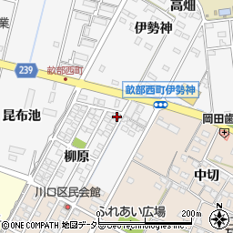 愛知県豊田市畝部西町柳原1-45周辺の地図