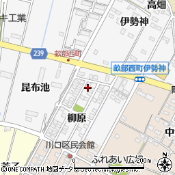 愛知県豊田市畝部西町柳原1-39周辺の地図